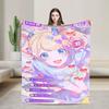 N-Needy Streamer O-Overload KAngel Blanket Soft Graphic Plush Throw Blanket For Bedroom Decorative Flannel Bedspread Bed Cover