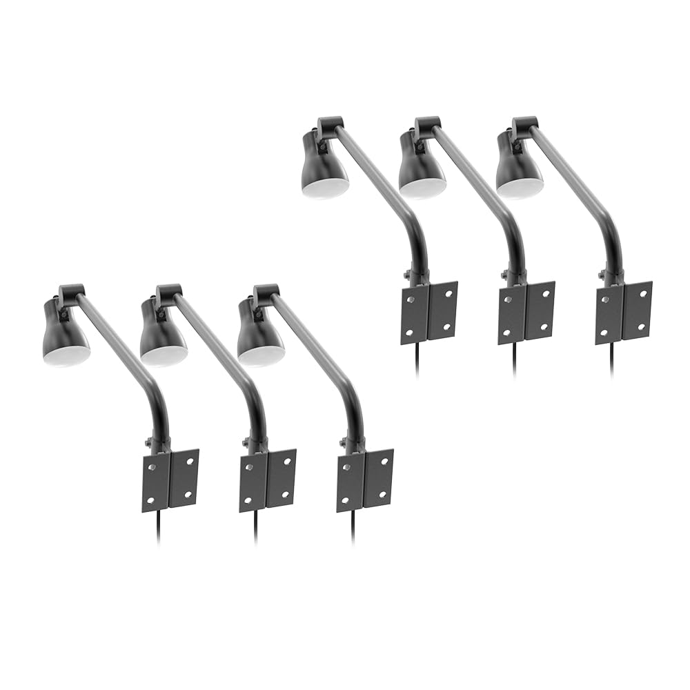 

GOODGOODS Set of 6 LED lights, LED floodlights, arm lights, flood lights, signboard lights, signboard lights, outdoor signage lighting, 25W 2500lm,
