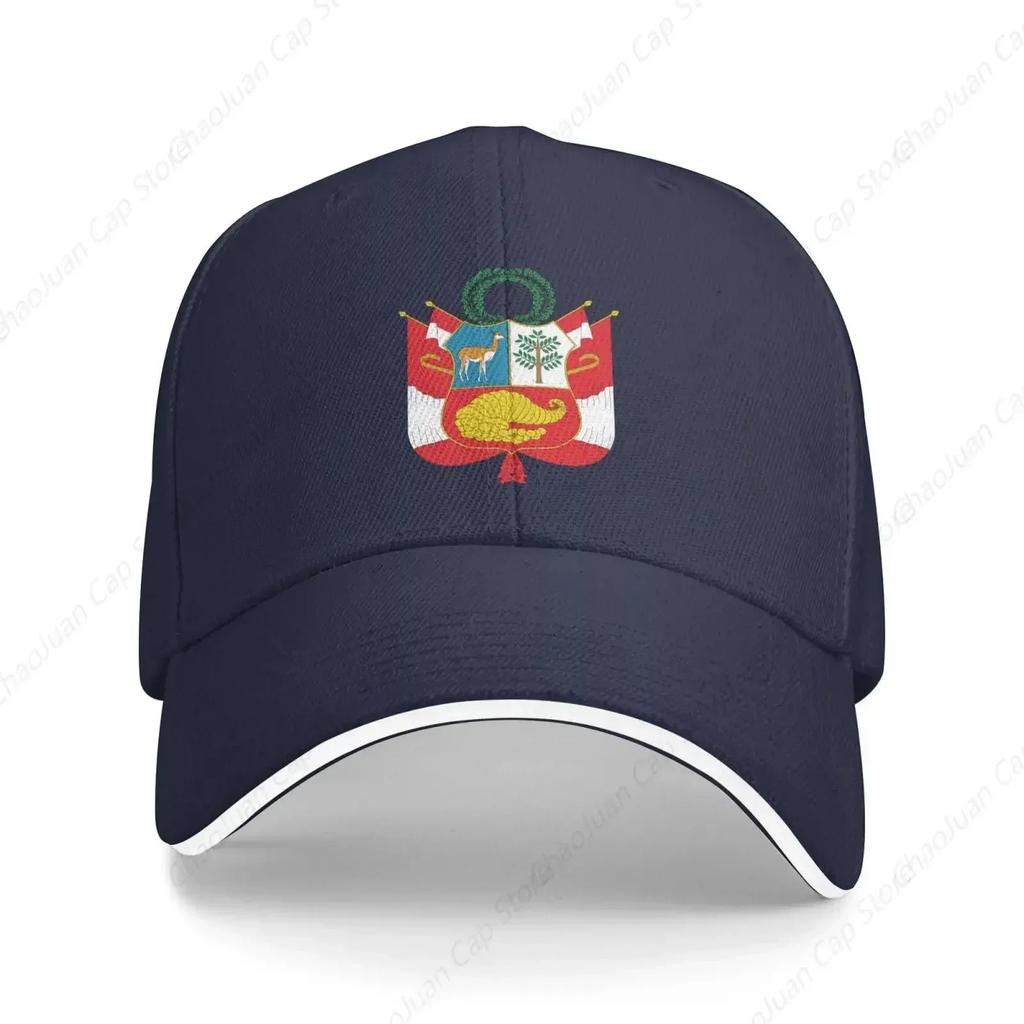Peru National Emblem Hat Support Peru Coat of Arms Baseball Cap Peruvian Hat for Women Unisex Adjustable Hats