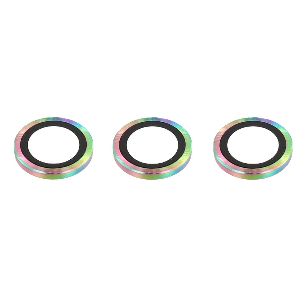 For Samsung Galaxy Z Fold7 5G Camera Lens Protector Set Electroplating Metal+Tempered Glass Individual Lens Film,Colorful
