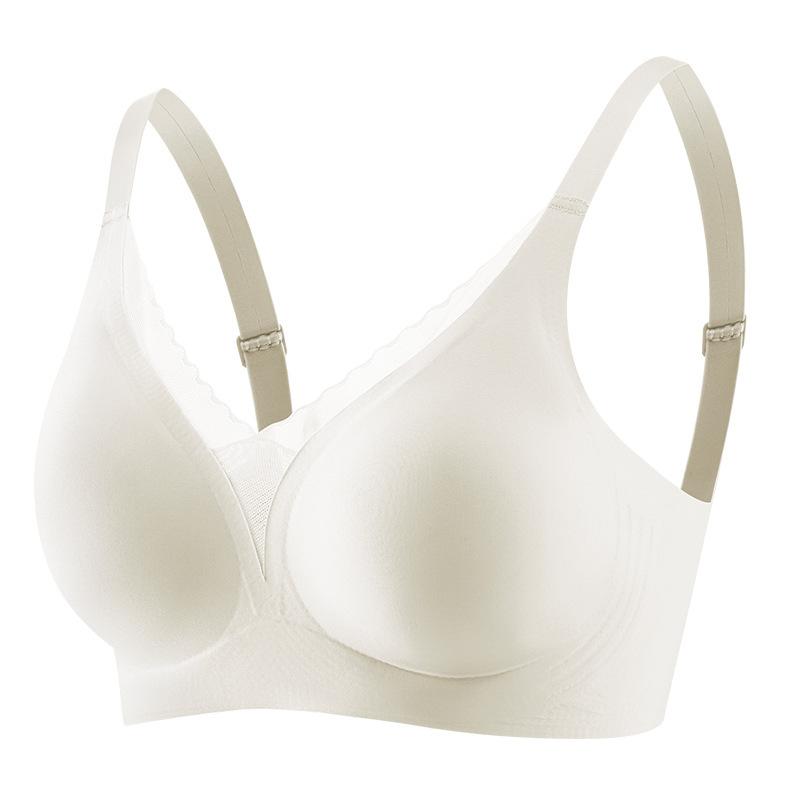 

Female Summer Small Breast Gathers To Prevent Droop To Adjust The Type Without Trace Underwear 70ABC кремовый