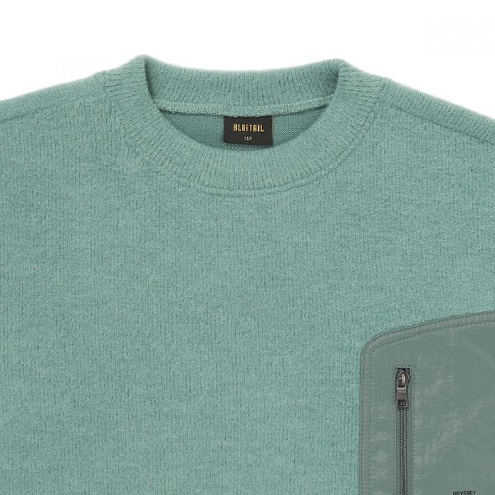 Bluetail Green Fleece T shirT azi3Ts02gn