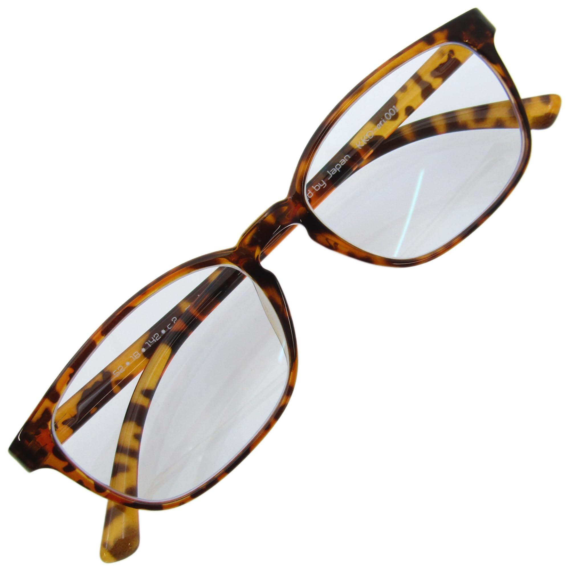 

[KKD] Bi-Contrast HEV420 & Yellow Light Filter TR90 Wellington Glasses for Desk Work, Driving, and Night Driving, ori-001 (Demi Brown)