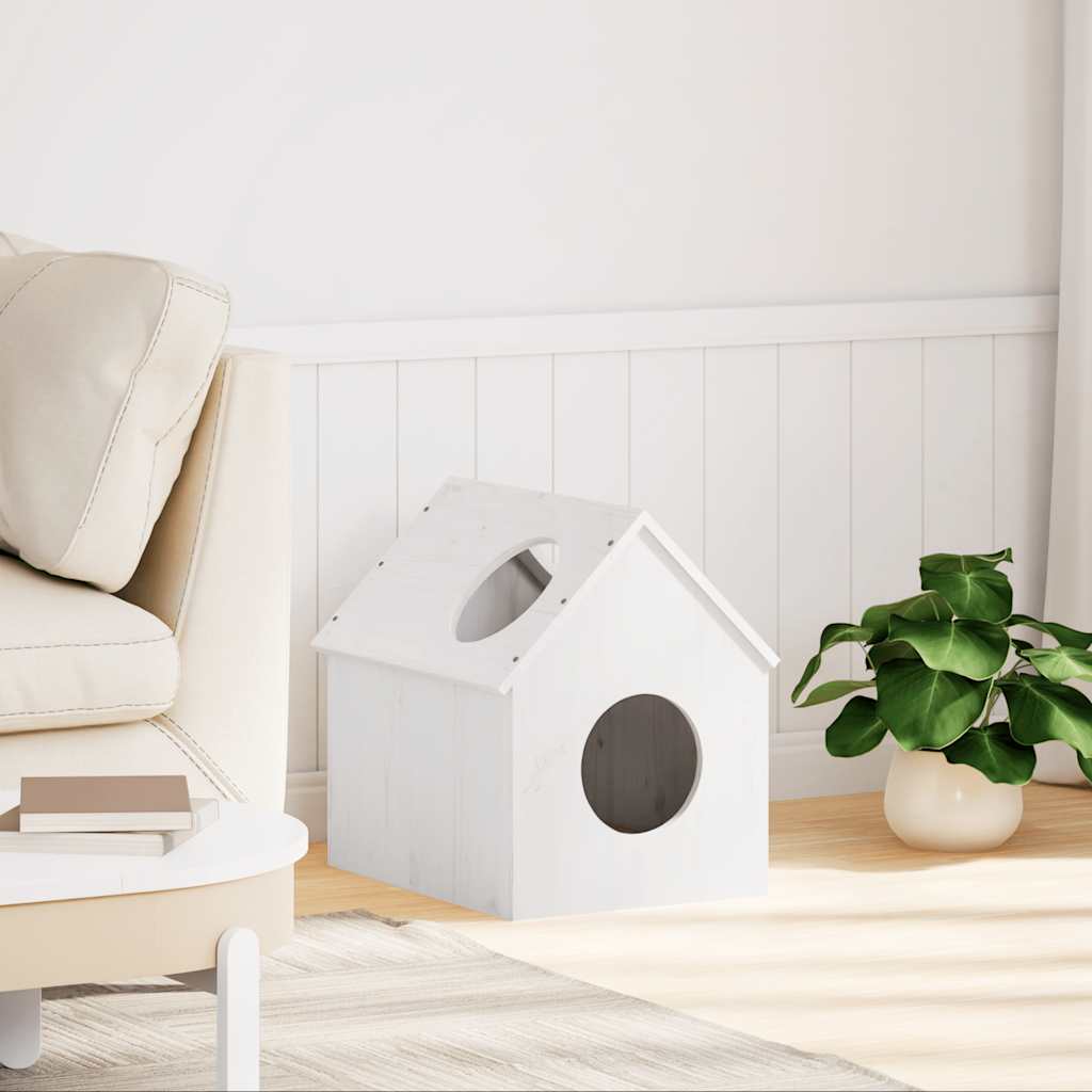 Vidaxl Weiss Indenica (Katze), Hundebett + Katzenbett - Bild 3