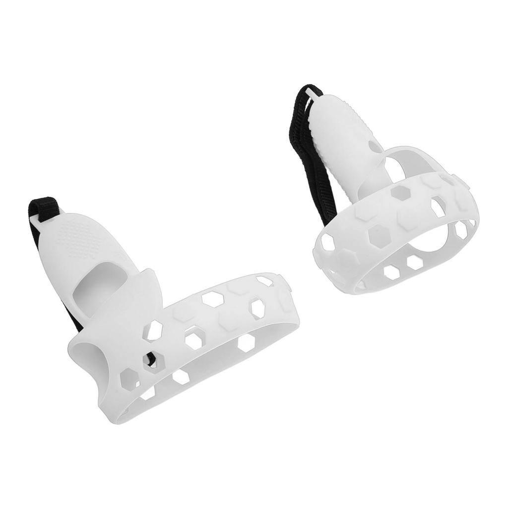Controller Grip Cover Silicone VR Handle Protective Sleeve Anti Throw Grip Cover Protector with Wrist Strap for Quest 2