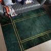 Modern Geometric Golden Edge Carpets for Living Room Light Luxury Rugs for Bedroom Soft Flannel Lounge Sofa Floor Mats Washable
