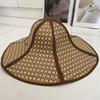 Large Eaves Straw Hat Sun Protection Fan Cap Practical Beach Hat