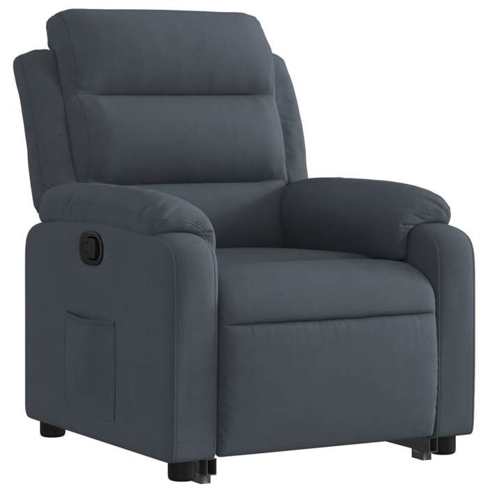 VidaXL Recliner, Relaxation Chair with Backrest, Seat with Armrests, Living Room TV Armchair, Modern, Grey 3205093