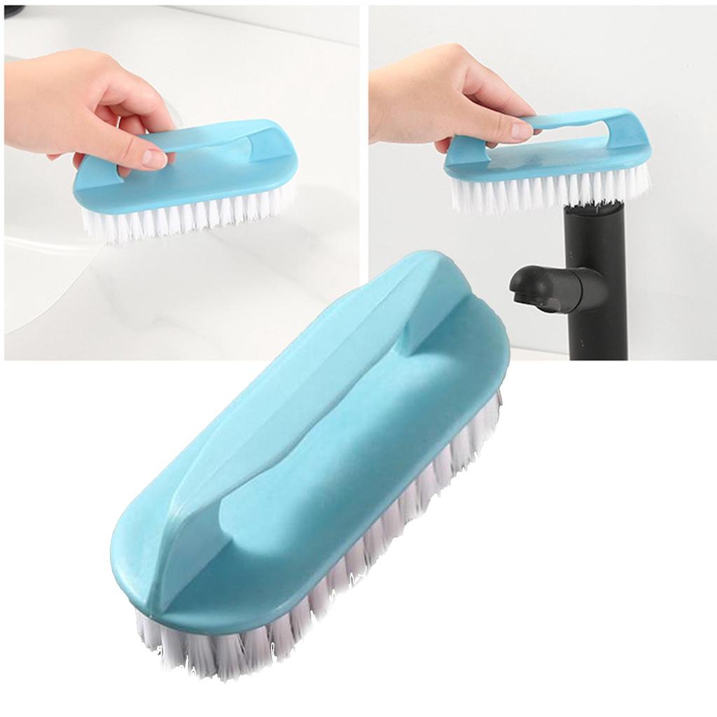Laundry Brush Household Soft Bristle Multifunctional Plastic Shoe Cleaning Brush Blue