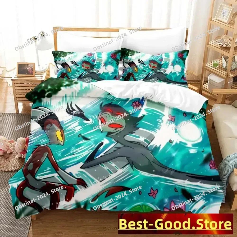Game Lona Bos Beding Set Carton Anime Thre-piece Set Adult People Kid Bedrom with Soft Fabric Duvetcover Sets 3D Kawai