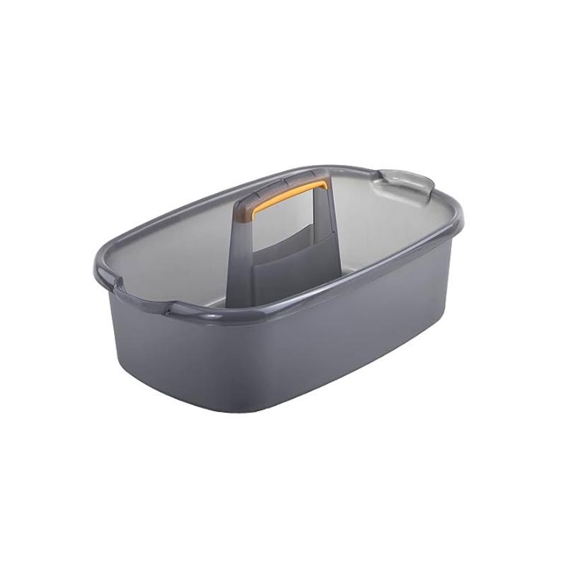 Thick Plastic Handheld Storage Basket for Bathroom, Kitchen, Cosmetics, and Cleaning Tools