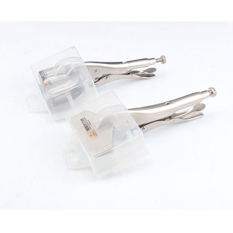 Locking Pliers Adjustable Wear Resistant Flat Head Vise Locking Grip Pliers Multifunction Welding Clamps Hand Tools