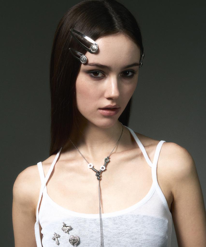 Sentiments No.696 [Silver] Hair Pin 2Set