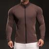 6142188 New Quick-dry Ice Silk Long-sleeved T-shirt Men's Casual Sports Stretch Fitness Outdoor Top