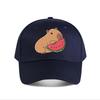 Capybara Eating Watermelon Vinyl Sticker Baseball Cap Fashion Unisex Sunhat Womens Outdoor Sports Snapback Cap