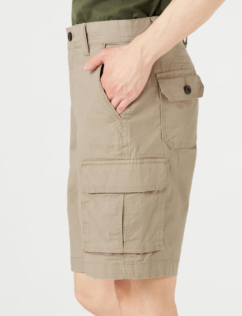 Amazon Essentials Men's Lightweight Stretch Ripstop Cargo Shorts, Khaki Brown, Size W36