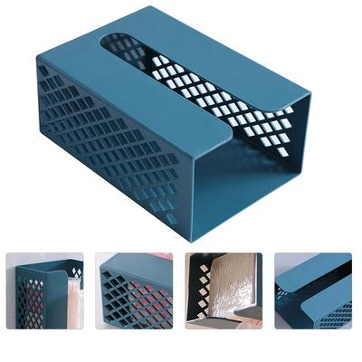 Dump Pouch Tissue Holder Paper Extraction Box Case Wall-mounted Towel Navy Toilet