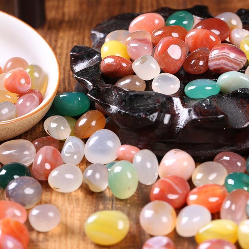 A Collection Of Natural Stones Storage Box For Children'S Experiments, 1Set Of Minerals And Gems For Creativity Gift