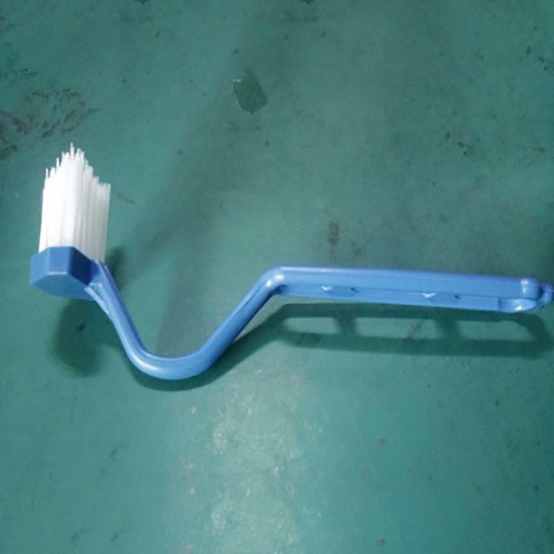 1pcs Portable Curved Bathroom Cleaning Brush Cleaning Accessories Bathroom Brush Angle Handle Curved Brush Toilet Brush