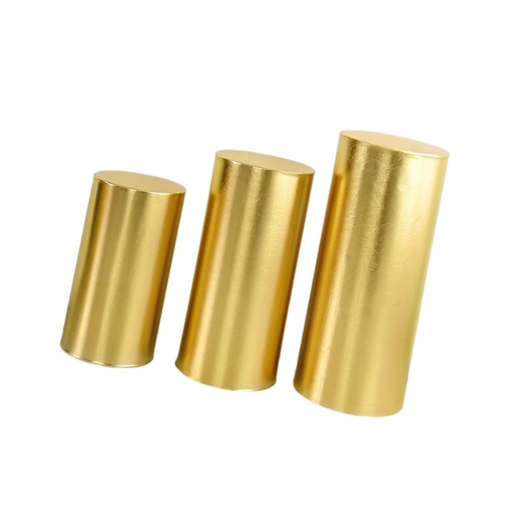 3x Plinth Stand Pillar Covers Tablecovers for Birthday Thanksgiving Wedding