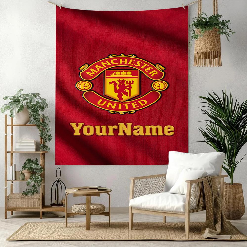 Manchester Custom Your Name Wall Decor Tapestry Art For Pet Memorial Birthdaywedding Party Backdrop Family Gift