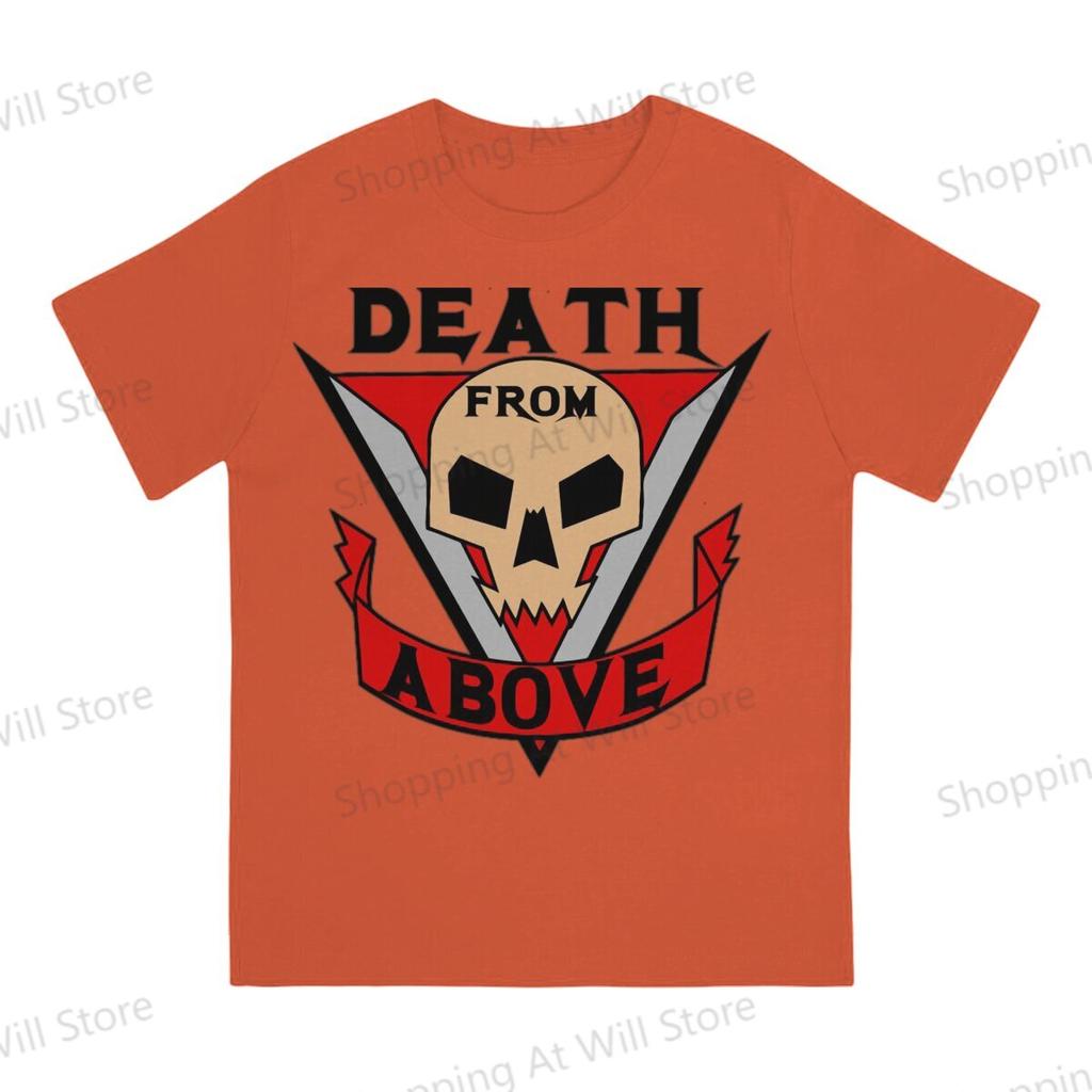 Summer Unisexs and Womens Tshirts Starship Troopers Death from Above Novelty Cool Tshirt Street Clothing SXL