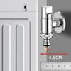 Brass 3-way Filling Angle Valve Wall Mount One Into Two Out Water Toilet Faucet Bidet Sprayer for Bathroom Accessories