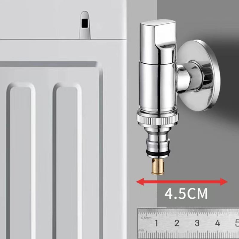 Brass 3-way Filling Angle Valve Wall Mount One Into Two Out Water Toilet Faucet Bidet Sprayer for Bathroom Accessories