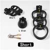 Plastic Resin Micro Short Long Male Slave Chastity Device Cock Cage Penis Lock with 3 Ring Sex Toys