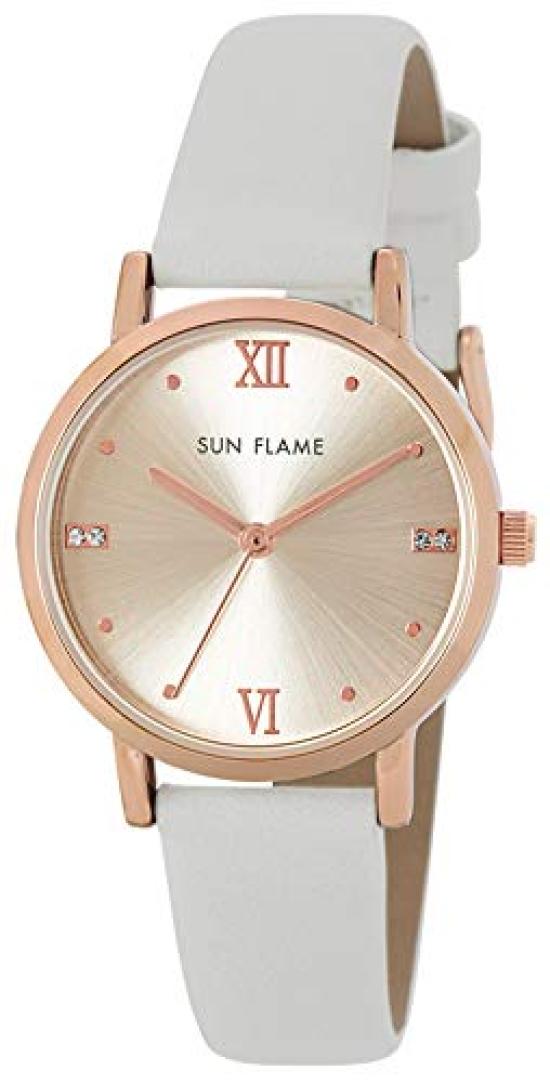 

[SUNFLAME] Модные часы SUNFLAME японского производства, циферблат Sunray, серый, MJL-B10-GY