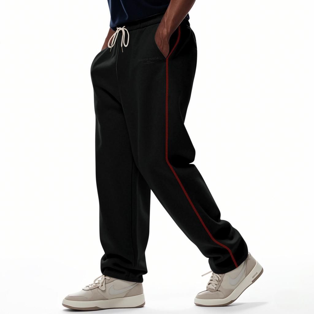 Sports Fitness Solid Color Trousers Loose Running Casual Large Size Sweatpants