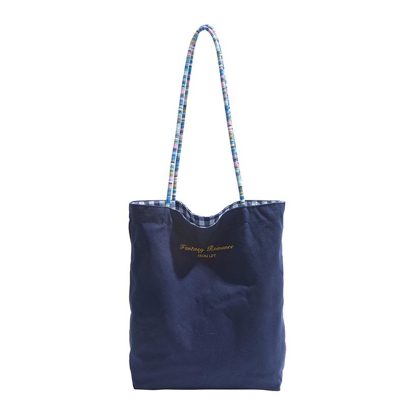 

Повседневная сумка Новая модная сумка-тоут большой вместимости Универсальная сумка через плечо синий