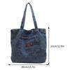 Women Shoulder Bag Luxury Designer Denim Handbag Fashionalbe Clutch Bag Vintage Simple Female Commuter Handbag for Office Travel