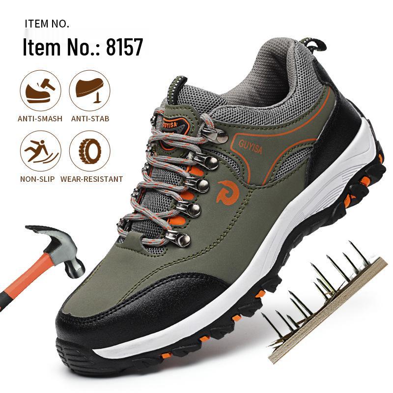 Men's Lightweight Fashionable Safety Work Shoes - Anti-Smash & Puncture Resistant