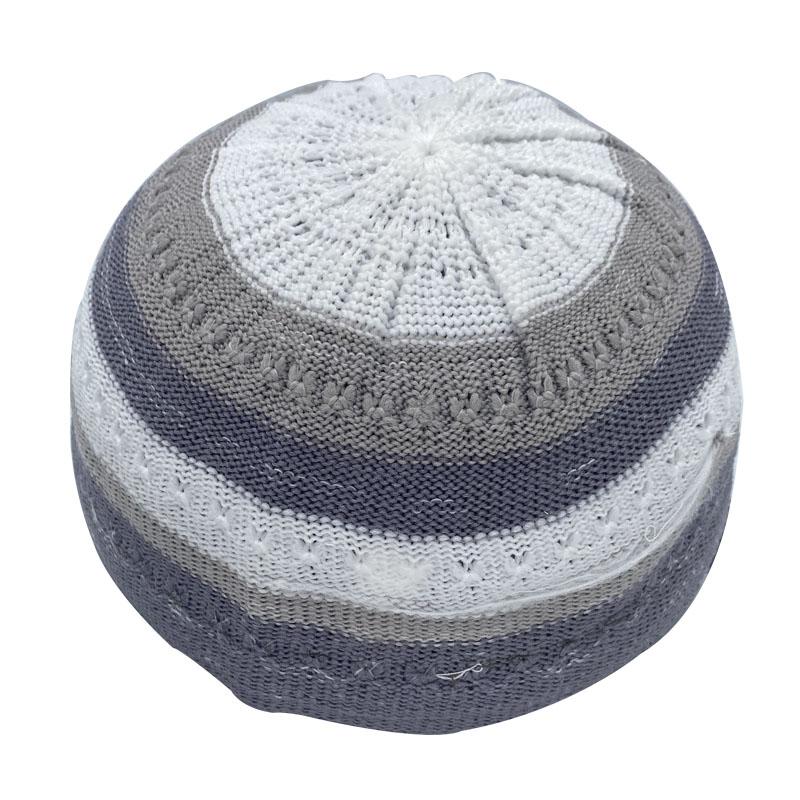 Dzianinowa czapka Beanie Turecka Muzułmańska Mężczyźni Kobiety Islamska czapka Kufi Oddychająca czapka do modlitwy Arabia Saudyjska Czarna Biała Czapki typu Beanie dla mężczyzn