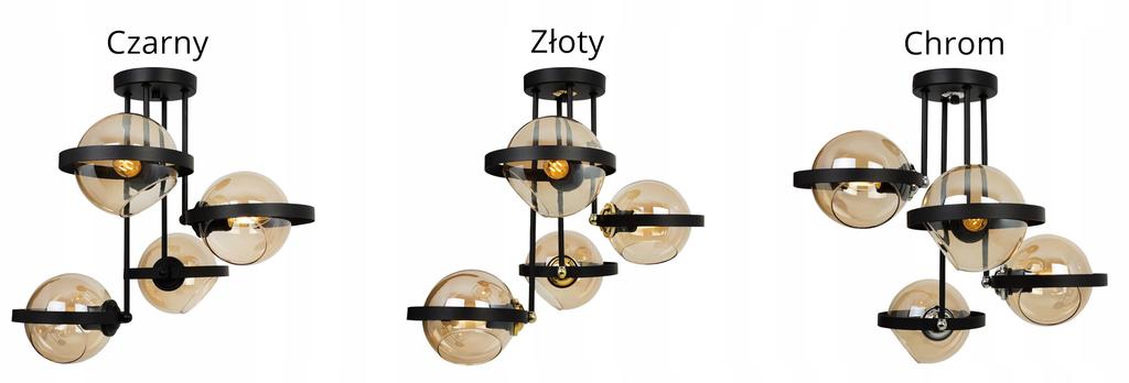 MODERN HONEY GLASS RING HANGING LAMP