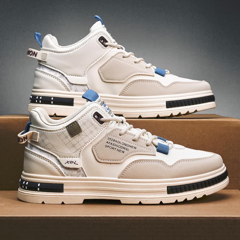 

Men s shoes autumn new leisure sports high-top shoes fashion outdoor tooling shoes versatile men s boots 39