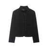 European and American style, new women's clothing, fashionable, versatile, cross-border temperament single-breasted short jacket
