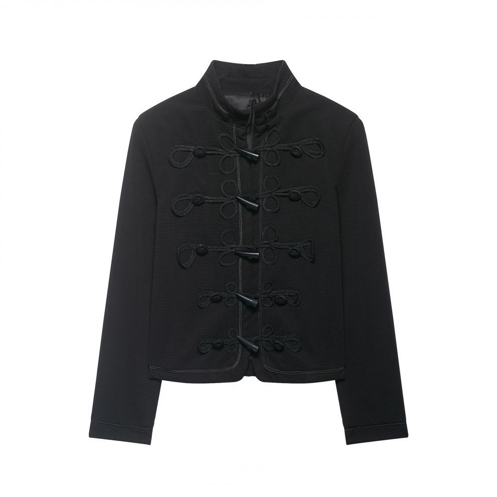 European and American style, new women's clothing, fashionable, versatile, cross-border temperament single-breasted short jacket