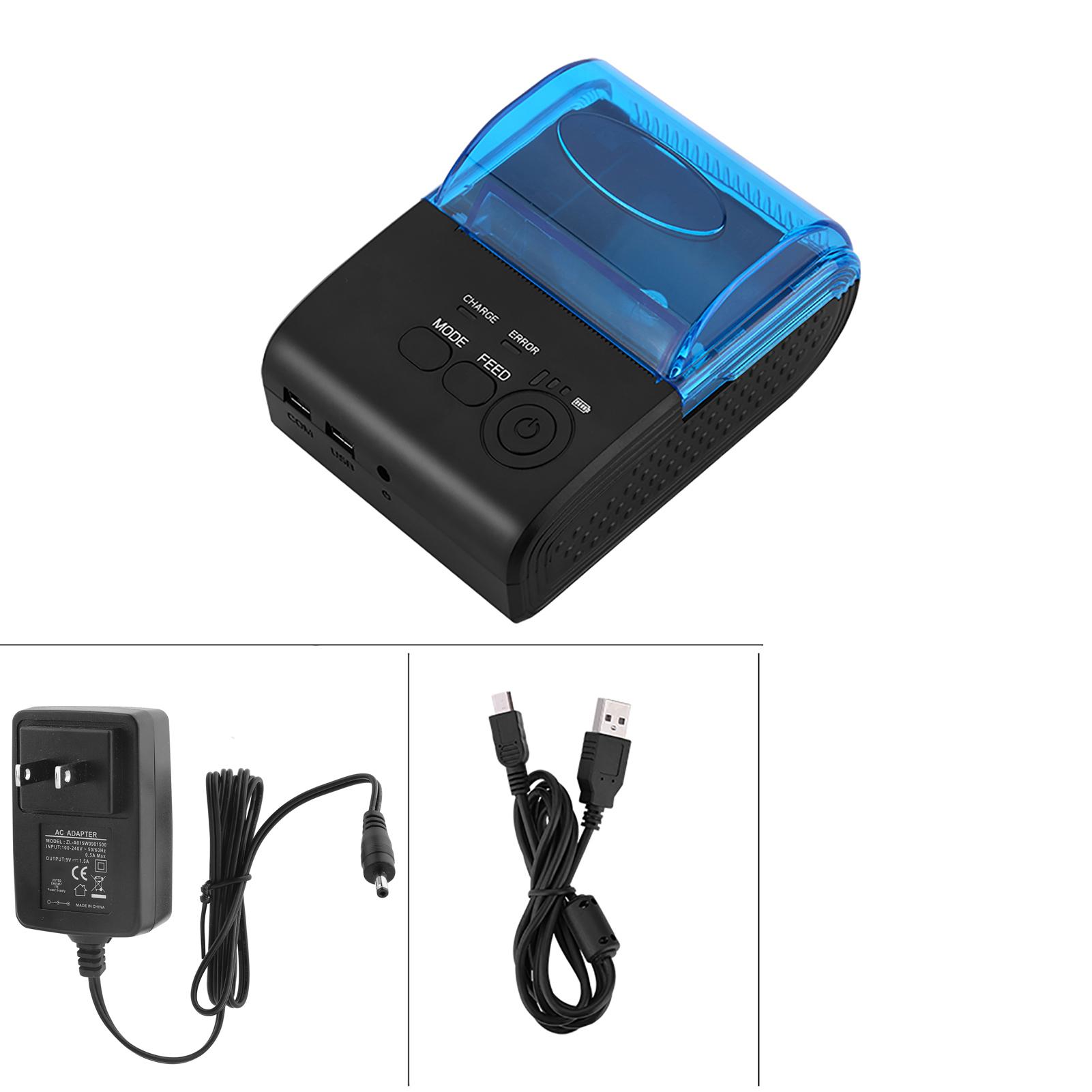 58mm Mini Portable Bluetooth 4.0 Thermal Receipt Printer POS/ESC/STAR for Android Receipt Printer USB Bluetooth Thermal Printer