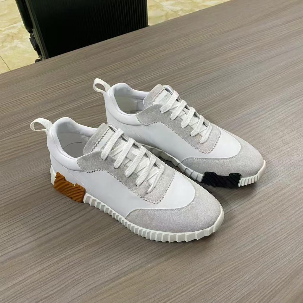 Large Size Men's Shoes H Sports Shoes Couple Style Lace-up Leather Fashion Casual Shoes Tide