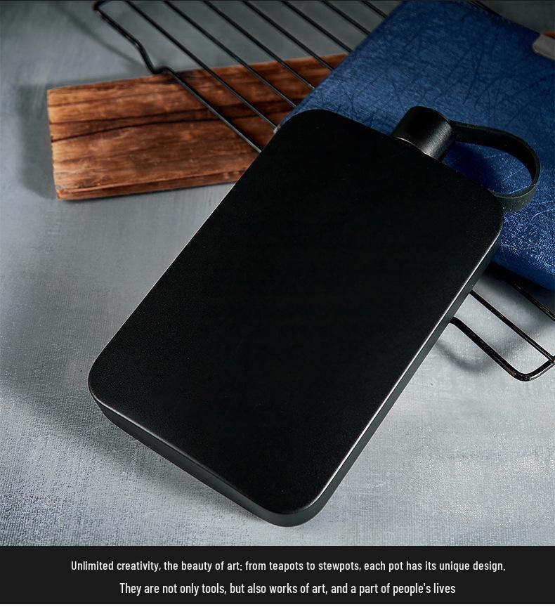 500ml 304 Stainless Steel Portable Pocket Flask - Large Capacity Unisex Flat Water Bottle