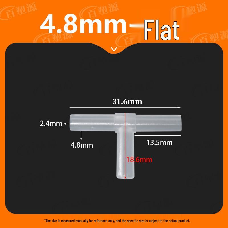 2.4-8mm T-Type Y-Shape High-Temp Plastic Hose Barb Connector