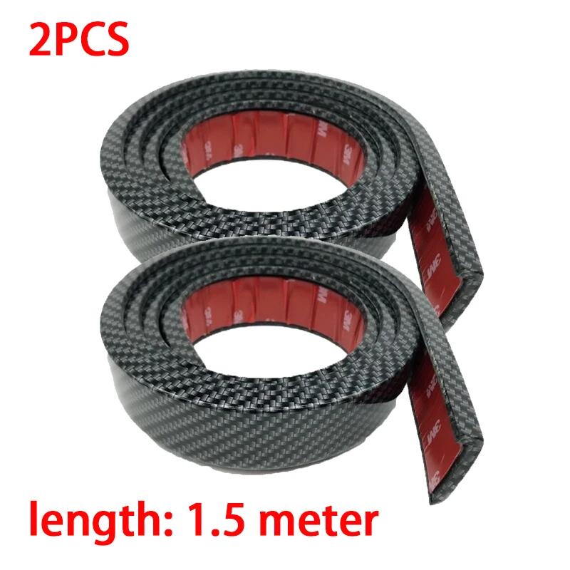 1.5m Bell Arched Wing Fender Self-adhesive Car Wheel Eyebrow Anti-collision Strip Fender Accessories