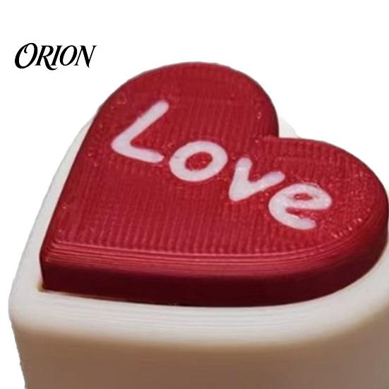 Heart-shaped Fidget 3D Printed LOVE Heart Clicker Keychain, Stress Relief Push Button Compact Vent Keychain Toy, Portable Desk Gadget, Cute