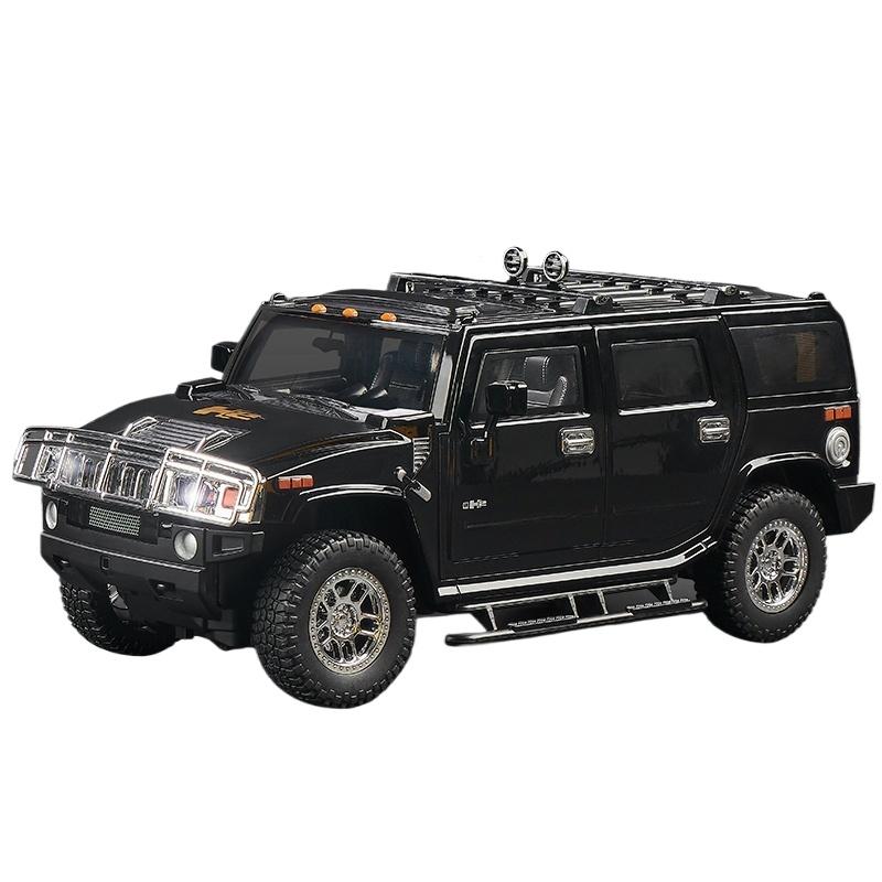 

1/18 HUMMER H2 Highway 61 Off Road SUV Alloy Metal Diecast Model Car Boy’s High Simulation Miniature Holiday Present Home Gifts чорний