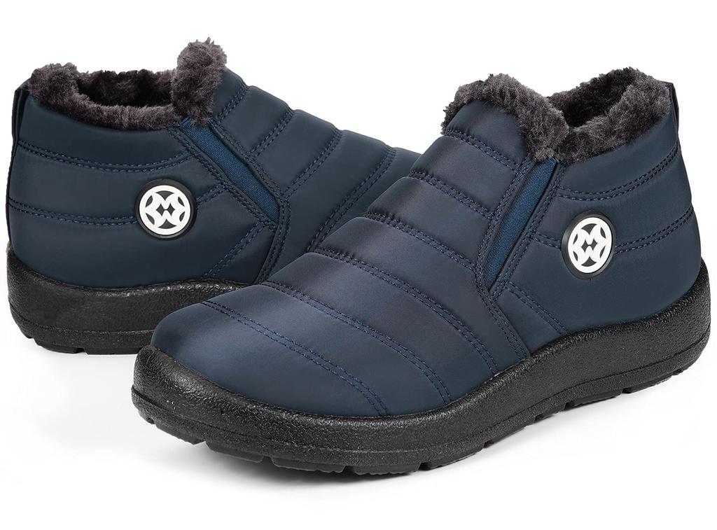 ZUSERIS and Snow Warm Fleece Warm for Cotton Shoes Men's Women's Boots, Short, Waterproof, Non-Slip, Lightweight, Lining, Winter, Casual,