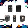 HIYQIN Instax Mini Liplay Case, Cute Camera Bag for Instax Mini Liplay, Protective Case with Shoulder Strap, PU Leather (Black)