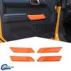 Armest Door Handle Protector Cover Trim For Ford Bronco +Orange 4 Door ABS