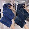 Spring Autumn Korean Jeans Women's Elastic High Waist Jeans Fashion Wild Women Stretch Pants Wome Denim Pants Lady Trousers